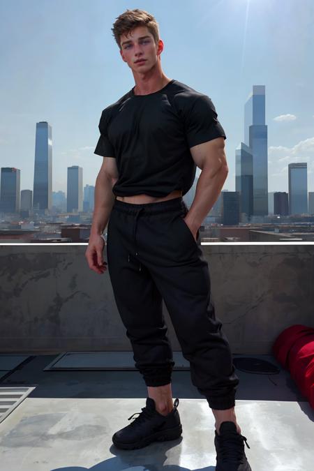 00011-3264145285-tyson_dayley _lora_tyson_dayley-08_0.75_ wearing a fitted short-sleeved black full-length performance shirt and joggers, urban g.png